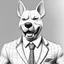 Placeholder: Illustrative sketch of a Pixar 3D image of an angry humanoid dog, suit and tie, ultra quality, 8k