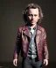 Placeholder: Heath ledger toddler, full body, leather jacket, floral shirt, soft skin, dramatic lighting, hyper realistic