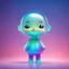 Placeholder: Create Glass cute figurine and gradient background