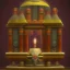 Placeholder: tribal small altar temple for resurection concept art for games