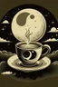 Placeholder: Moon and coffee retro
