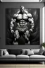 Placeholder: man wall art bodybuilder