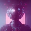 Placeholder: double exposure of a futuristic cyberpunk in an alien city by alessio albi --v 4