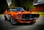 Placeholder: Fotorealistisch 1969 Ford Mustang Boss 429 brandneu orange