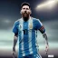 Placeholder: argentina world cup champion,lionel messi highly detailed, wings, soft studio lighting, background 64k