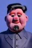 Placeholder: Waist up muppet Portrait, Kim Jong-un as muppet doll, black suit, photo studio, blue background, unreal engine 5, concept art, art station, god lights, ray tracing, RTX, lumen lighting, ultra detail, volumetric lighting, 3d.