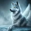 Placeholder: Wolf, blue, hyperrealism, masterpiece, expert, 8K, sharp focus, cinematic lighting, water, fire, blue