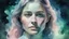Placeholder: woman, night, watercolor, glow, transparency, lumen, professional photo, 3d, 64k, high resolution, high detail, computer graphics, hyperrealism, f/16, 1/300 s. highly detailed digital painting, double exposure, colors: white, silver, gray, delicate pink, delicate green, delicate blue, beige, delicate lace, pastel photorealistic painting, watercolor, tenderness, pastel,