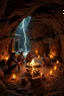 Placeholder: Stone Age men sitting around fire in a cave underground supernatural paranormal abandoned desolated ancient monuments candles night nighttime view unreal engine beauty beautiful the render photography sharp sharpness light lightning effects realistic surrealism surrealistic future futuristic fantasy fantastic artificial intelligence ai digital art artistic artwork wallpaper portrait legend legendary imagine imagination epic iconic cool wow artist mysterious aura atmosphere adventure interest