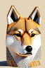 Placeholder: pioneer shiba inu close face matrix isometric hills with x on forehead