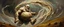 Placeholder: master oil painting by Rembrandt, bald stone giant golem in the middle of twister whirl wind, in the style of disney