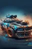 Placeholder: police car with a twisted metal theme