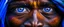 Placeholder: Extreme closeups of Wolof people. Their eyes glow with gemstone colors and reflect Cobalt Infinity, –v6