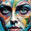 Placeholder: It's all in the eyes... ai magazine cover, surrealism, geometric, mosaic, whimsical, fantasy and realism Modifiers: fantasy 4K 3D Unreal Engine cinematic postprocessing Picasso pencil sketch focused Tim Burton Ultra realistic Surrealism style raw Ralph Stedman Tesselated