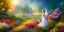 Placeholder: bright fairy, beautiful portrait, flowery landscape