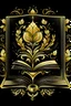 Placeholder: Design an image for a book competition for me, in black and gold