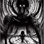 Placeholder: Old photo of shadow spider junji ito, dystopian surrealism, dark horror fantasy, artstation intricate details, demonic, dark art, dark noir, neoclassical gothic horror