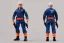 Placeholder: Mike Pence G.I. Joe toy figure With a gun space force Blue fabric uniform, fluorescent orange, black Moonboots