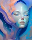 Placeholder: "an underwater Face” James Jean, Peter Mohrbacher, Rutkowski, fluid acrylic, elegant gradients, liquid detailing hypertextured, intricate, octane render, depth, Kaluta, detailed eyes, incredibly detailed, hyperrealistic, pastel colors, Artgerm, WLOP, Rutkowski, fractal sunshine melting into dress fabric, heavenly, clouds, massive divinity