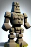 Placeholder: moai easter island golem robot with arms