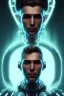 Placeholder: cyberpunk, head, men, portrai, tron