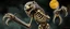 Placeholder: Ben Daglish & Anthony Lees Werewolf Skeleton with lotsa fluffy fur looking goofy