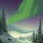 Placeholder: northern landscape with snow-covered trees and northern lights in the sky,by peter mehrbacher,thomas kinkade and Raphael lacoste,masterpiece, illustration,highly detailed,fine detail,intricate,trending on artstation