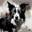 Placeholder: Border collie with gentle expression in the style of Willem Haenraets, Yoji Shinkawa, Guy Denning, Florian Nicolle