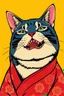 Placeholder: shark cat solana japanese style in the style of warhol