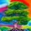 Placeholder: abstract watercolor bonsai tree