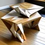 Placeholder: Paper folding inspired table