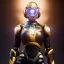 Placeholder: Ultra detailed fullbody Portrait in oil on canvas of overwatch character- robot ZENYATTA,extremely detailed digital painting,ultrarealistic skin,intense stare, extremely detailed face, crystal clear eyes, mystical colors ,perfectly centered image, perfect composition, rim light, beautiful lighting,masterpiece ,8k, stunning scene, raytracing, anatomically correct, in the style of uncannyknack and Ohrai Noriyoshi and robert e howard and Steve Jung and Wizyakuza and Simon Bisley.