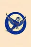 Placeholder: A brand logo with one owl flying with the moon behind. Minimalist and stylized