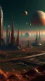 Placeholder: sci fi planet, city