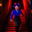 Placeholder: mary poppins with a spider umbrella on a mission through the seasons, stairs and ladders, motion blur, 8k, downlight, soft light, depth of field, photorealism, trending on art station, lotsa detail