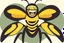 Placeholder: charicature of wasp with giant human teeth with a perfect smile