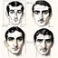 Placeholder: About drawing these features of a man's face Eyes: almond-shaped, medium-sized with defined eyelids and a direct and steady look. nose: a nose with prominent features, straight and with a slightly pointed tip, which can be described as a Roman nose. Mouth: Medium width with defined lips, neither too full nor too thin. Eyebrows: Naturally dense and curved, to match the shape of the face. Big Mustache: dense and arched following the shape of the upper lip.Chin and jaw: A prominent chin and defined