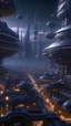 Placeholder: busy alien city, organic structures, spaceships, star wars, 4k, hyperrealistic