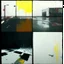 Placeholder: Minimal abstract oil paintings desolate 1960s carpark concrete fragments in a rain storm. style of Justin Mortimer and Francis Bacon. road markings.