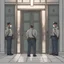 Placeholder: Each morning greeted by the security guards unlocking the doors