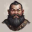Placeholder: dnd, portrait of asian dwarf