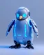 Placeholder: A futuristic robot penguin with icy blue lighting effects in humanoid form.