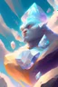 Placeholder: Golem diamond cloud fused ,elegant, colorful, artstation, concept art, smooth, soft light, illustration, art by artgerm