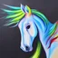 Placeholder: alien horse painting