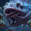 Placeholder: fluid ink angler fish creature, unreal engine 5, 8k resolution, photorealistic, ultra detailed