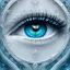 Placeholder: icy blue, anime, fsiry queen,tears, majestic, ominous, ice, wildflower, intricate, masterpiece, expert, insanely detailed, 4k resolution, retroanime style, cute big circular reflective eyes, cinematic smooth, intricate detail , soft smooth lighting, soft pastel colors, painted Rena