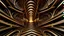 Placeholder: a 3d fractal stage structre made of metallic color 3d structures, pertty artistc background