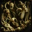 Placeholder: A daguerreotype-style close-up image of a surreal background inspired by Hieronymus Bosch and Max Ernst, featuring twisted organic forms, decaying botanical elements, and strange vegetal growths that seem to pulse with unnatural life. The entire scene is bathed in soft, ambient lighting that creates an otherworldly atmosphere, with areas of deep shadow contrasting against the pale, spectral glow of the figures.