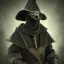 Placeholder: plague doctor, horror, hyperrealism, masterpiece, expert, 8K, dramatic lighting, sharp focus, dark, black, steampunk