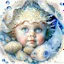 Placeholder: Beautiful happy seashell child with intense blue eyes, fish scales, fantasy, portrait, seafruits, starfish, shells, net, bubbles,.Jean-Baptiste Monge style, 3D, optical illusion, surreal, a masterpiece, razor-sharp focus, dynamic lighting, watercolour and ink no text, no watermark Modifiers: beautiful high detail fantastic view close up colourful